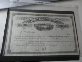 USA 188x, Eisenbahnaktie The Niagara River Bridge Company