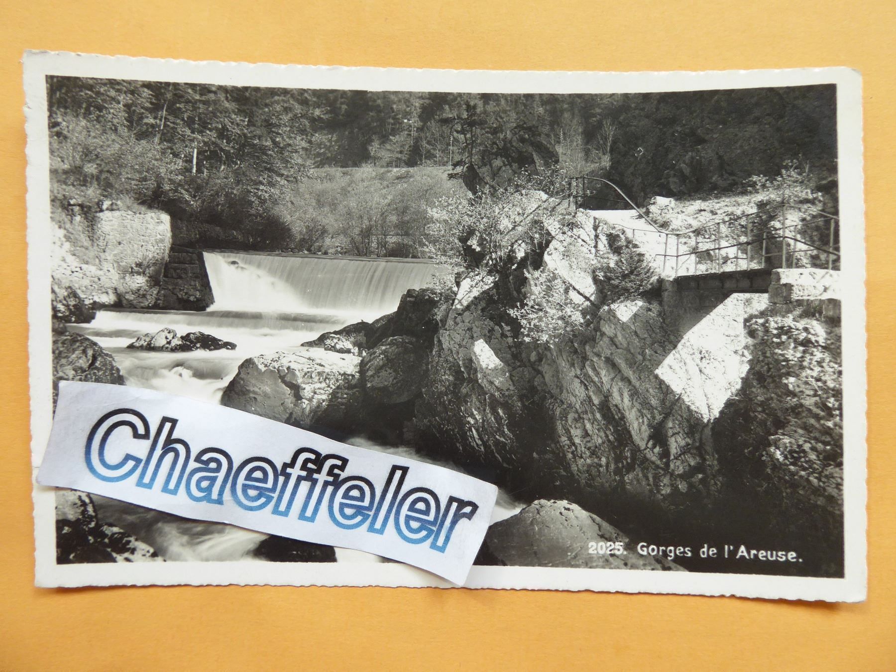 Cartoline postali: 2025.  Gorges de l' Areuse. – Nuovo (secondo la descrizione) da Zürich venduto da Chaeffeler