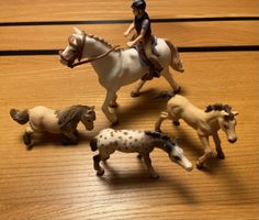 Schleich Pferde Set mit Reiterin - Top Zustand!