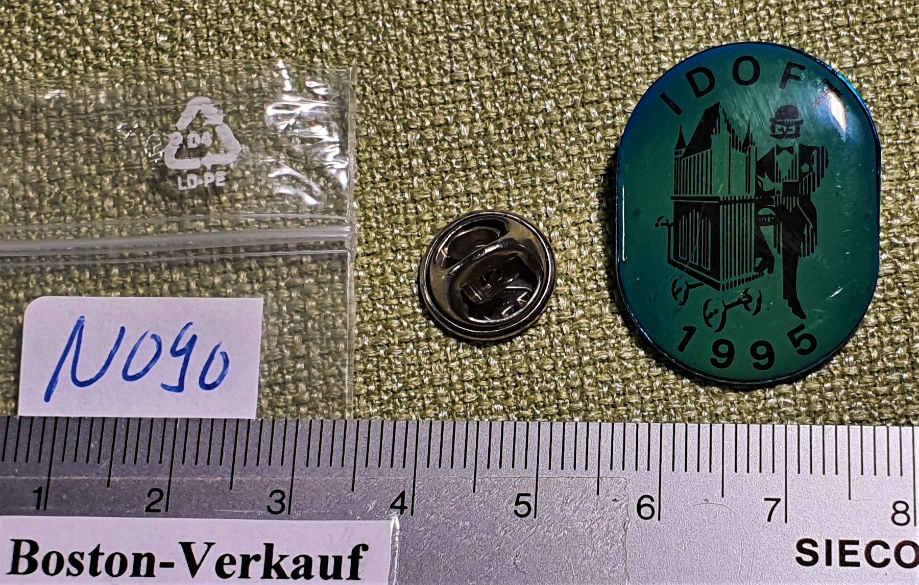 Plaketten & Abzeichen: N090 - Pin IDOFT 1995 Thun Drehorgelfest – Gebraucht aus Reinach BL von Boston-Verkauf 2