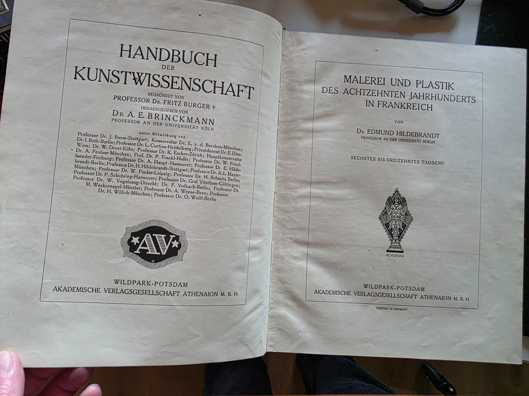 Bücher: Handbuch der Kunstwissenschaft E. Hildebrandt 1924 – Gebraucht aus Walterswil BE von Lonitti 9