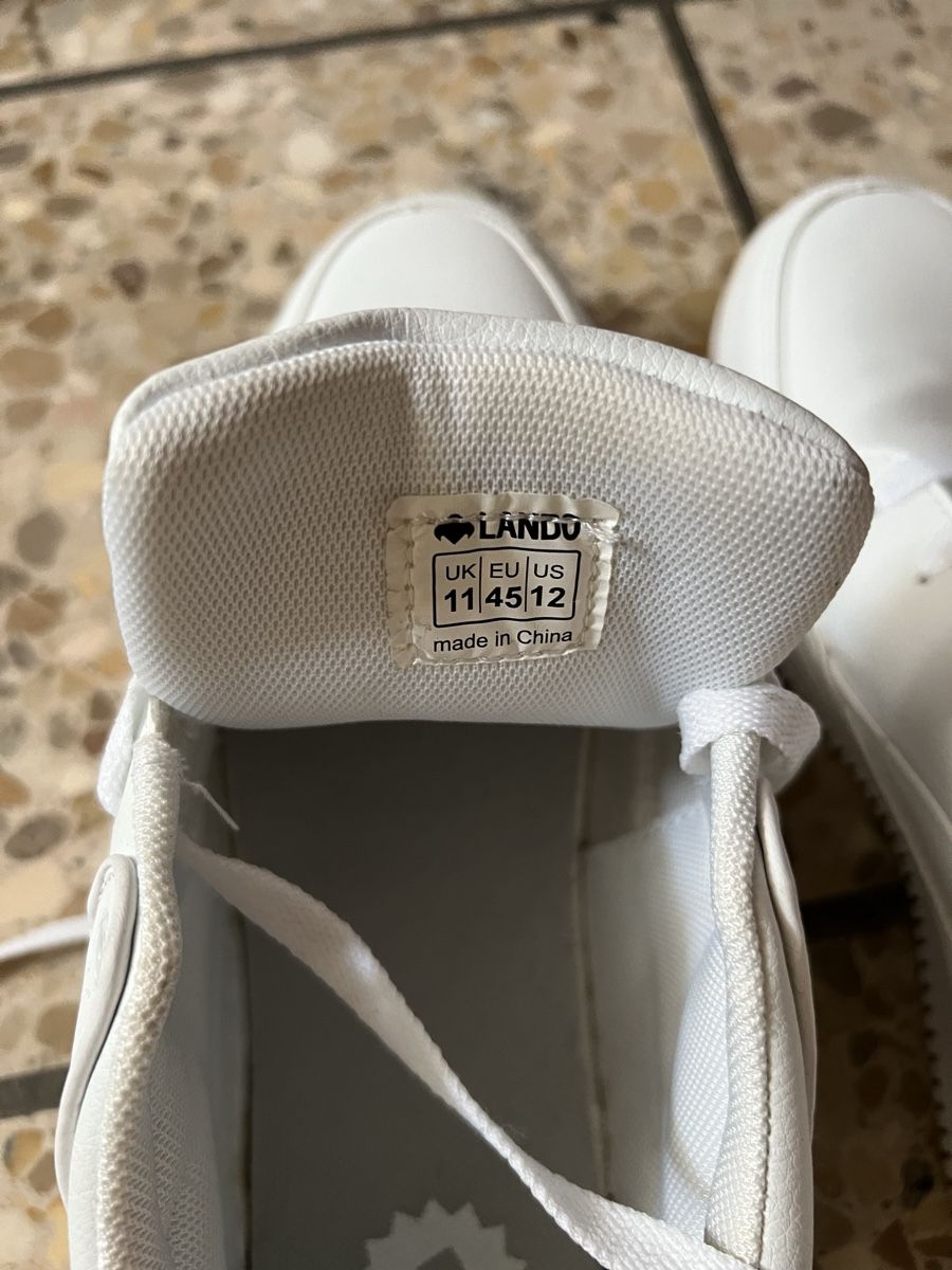 Scarpe da uomo: Weisse Lando Sneaker Gr. 45/12 – Usato da Bad Zurzach venduto da Heugumper7 2