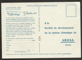 Ballon 1947 Schweiz Arosa ungebraucht Luftpost