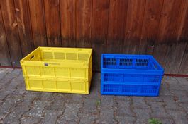 2 Klapp-Kunststoff-Kisten