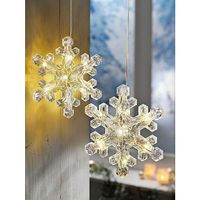 1 x Schneeflocke klein Weihnachtsbeleuchtung Weltbild,NEU