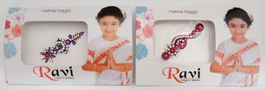 Set 2x Stirnschmuck XL, selbstklebender Gesichts Schmuck