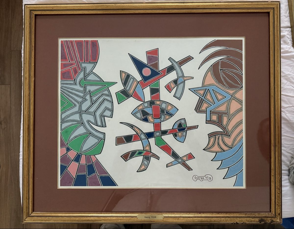 Dipinti: Quadro astratto di George Vigh – Usato da Sion venduto da demarca100
