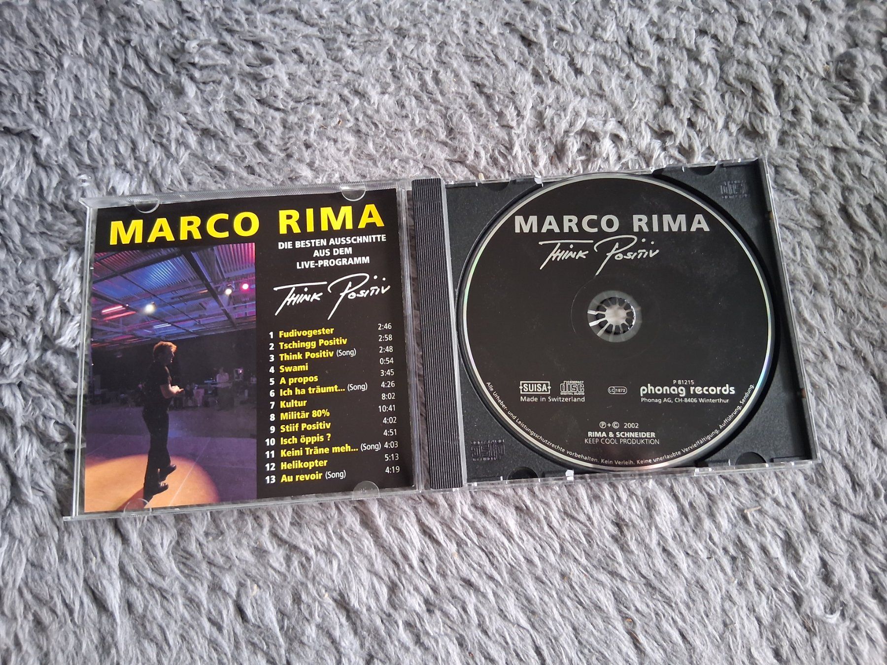 CD: MARCO RIMA     THINK POSITIV        CD – Usato da Wetzikon ZH venduto da Ramones01 2