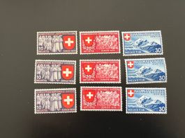 1939 Landesaustellung d/f/i 219-227 postfrisch **  (5455)