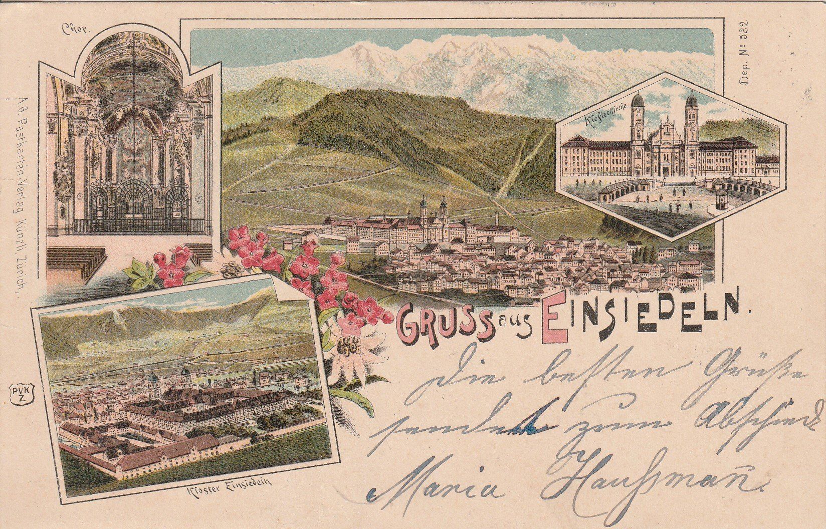 Cartes postales: Kt.Schwyz-Einsiedeln-Litho 1901 – D'occasion à uttwil par Koehlerfred
