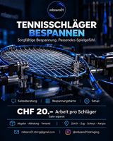 TENNISSCHLÄGER BESPANNEN Sorgfältige Bespannung.