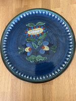 Handbemalter Keramik Teller, Durchmesser 31cm, Top Zustand