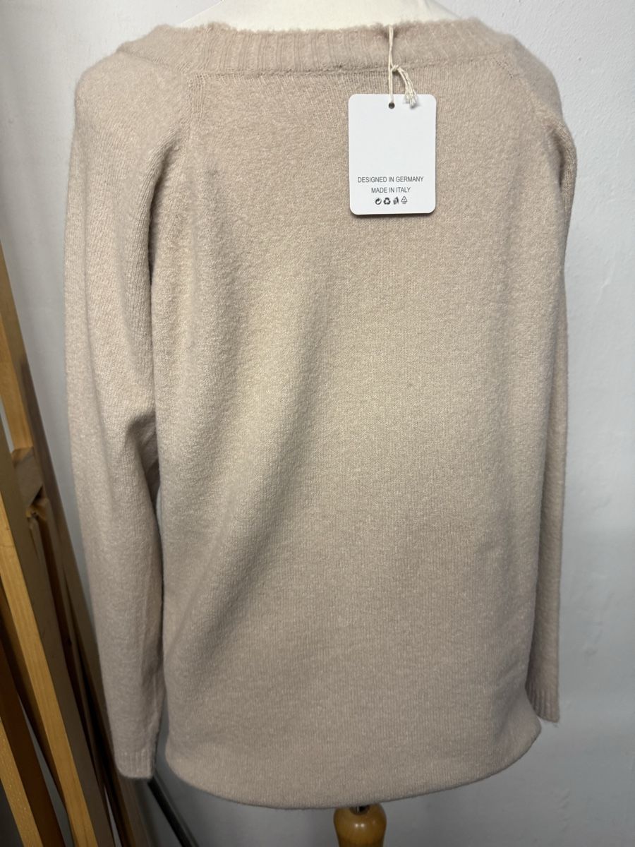 Pulls & Sweat-shirts: Damen Basic Strick Pullover wolle Mischung beige m l – Neuf avec emballage d'origine à Groß-Gerau par bor_8wfb 2