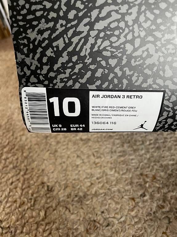 Scarpe da uomo: Air Jordan 3 Retro – Nuovo e nell'imballaggio originale da Wald ZH venduto da DanianK 1