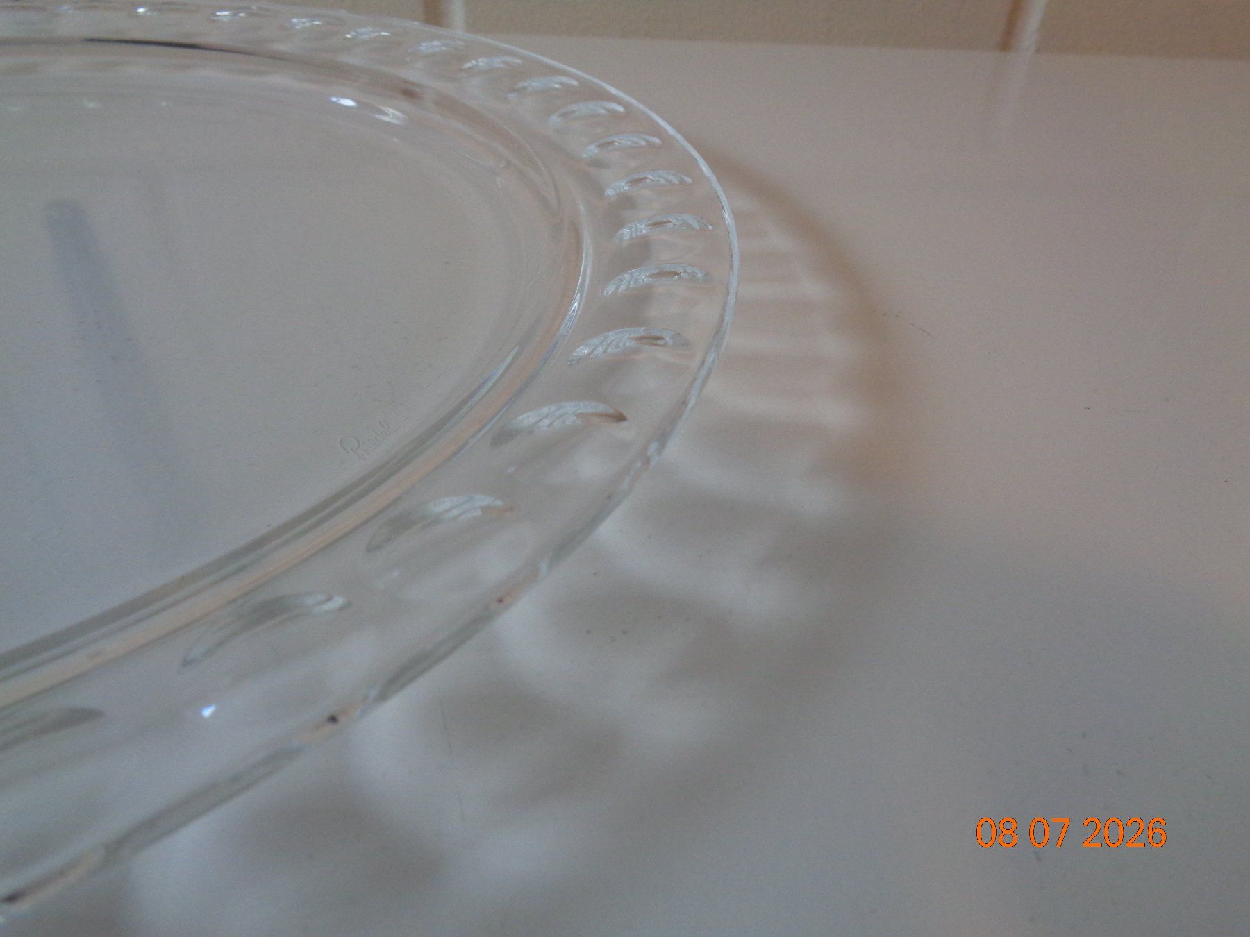 Servierplatten: Riedel Glas-Kuchenplatte, Durchm. 31.5 cm – Gebraucht aus Wiesendangen von Gullfoss 2