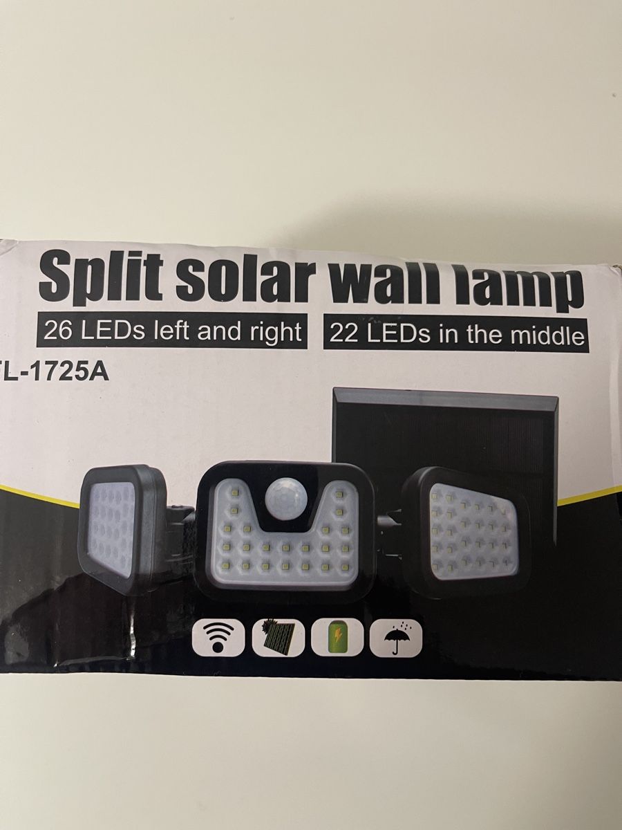 Solargeräte und Solarprodukte: Solar Wandleuchte mit Bewegungsmelder, split Design – Neu und originalverpackt aus Grosswangen von ASH1995
