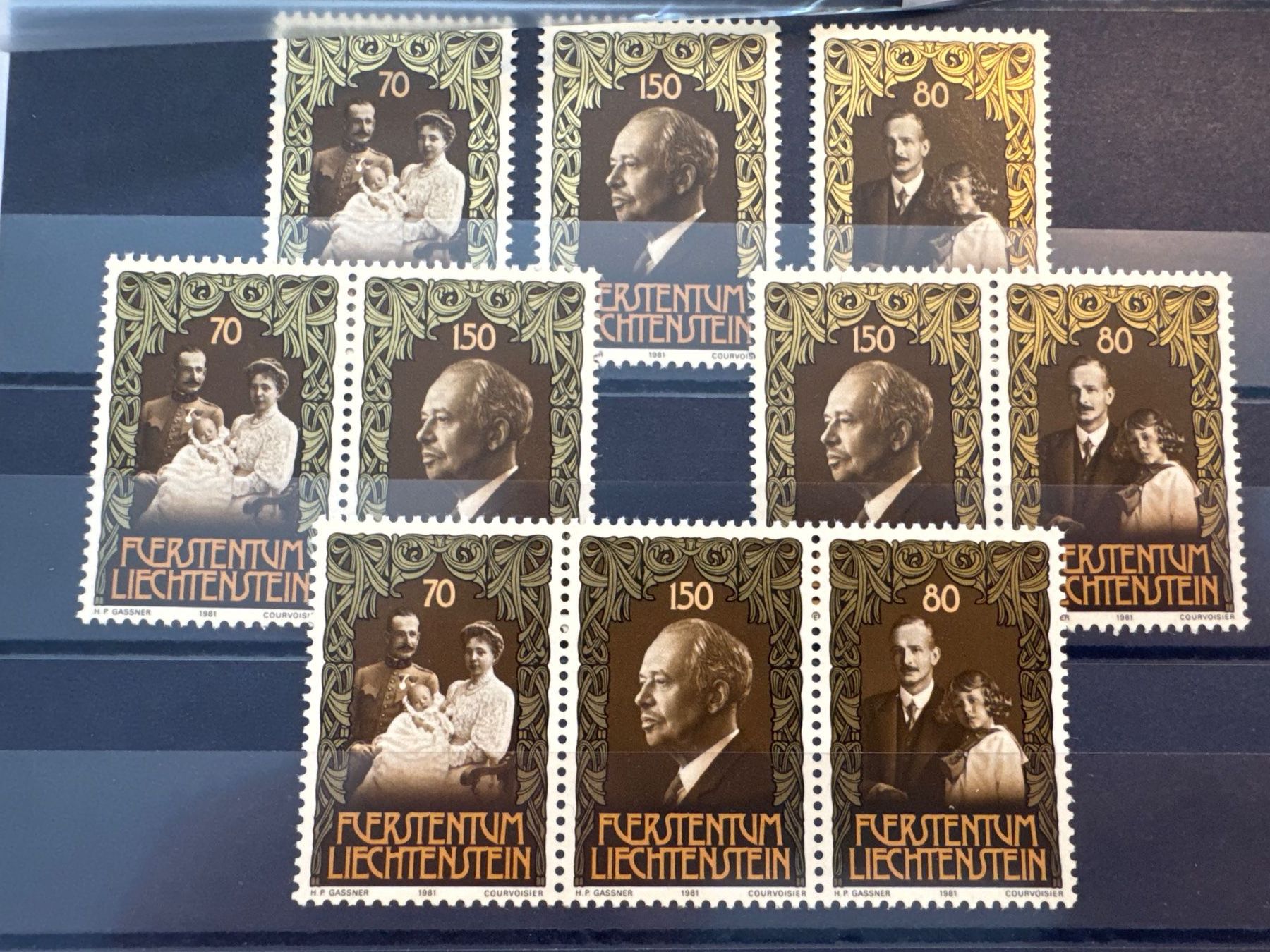 Alle Briefmarken: 1981 Block zum 75. Geburtstag, ZNr. 708-710 – Gebraucht aus Küssnacht am Rigi von POSTOMASTER