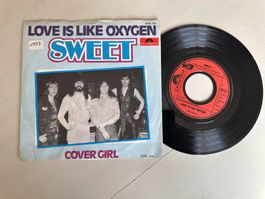SWEET tolle Single Kult Love is like oxygen Top Hit 1978