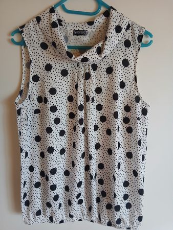 Laura Scott Bluse Top Polka Dots Gr. 40