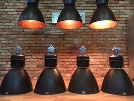 Industrielampe für Bar Kafe pizéria komplett restaurierte