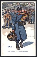sign. Ed. Elzingre: Die Evakuierten 1918