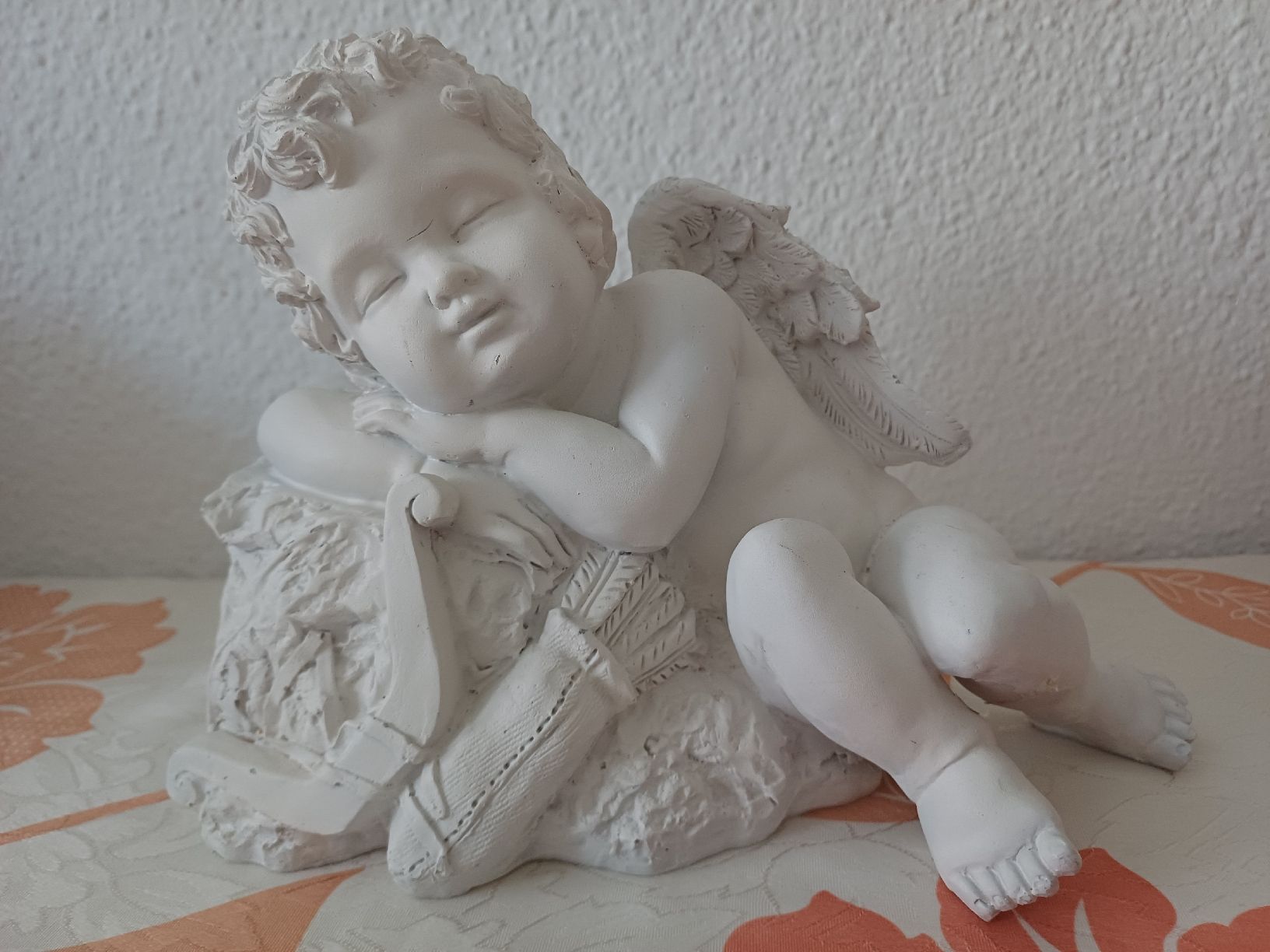 Statuette: Wunderschönes Engelkind, schlafend – Usato da Eschenbach LU venduto da chriesi67