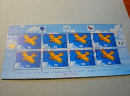 Kleinbogen Aerofilatelie 2001, ET-o