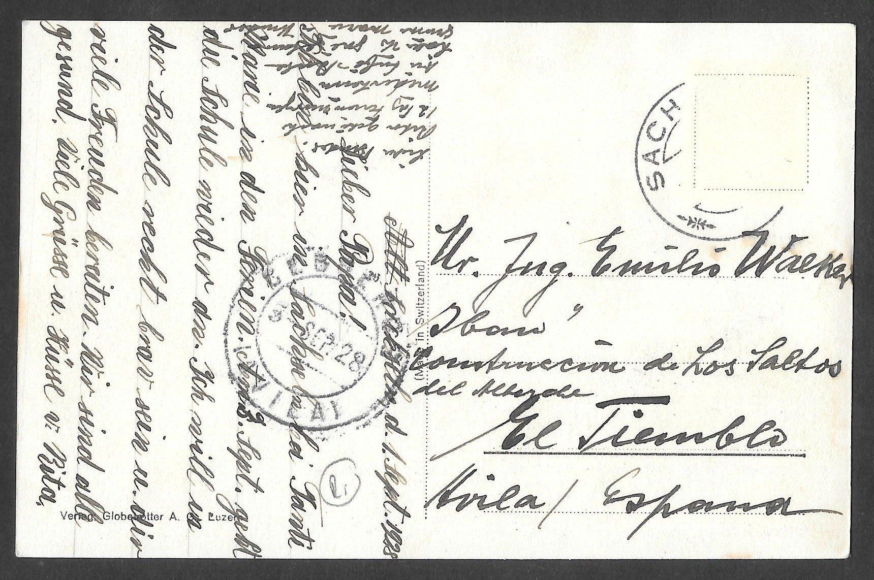 Cartoline postali: Sarnen Kollegium – Usato da Olten venduto da clotaldi 1