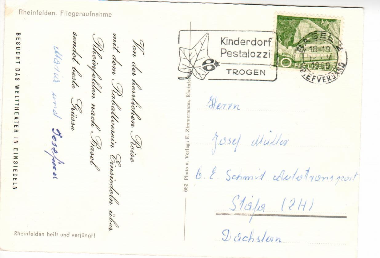 Cartoline postali: Rheinfelden – Usato da Wolhusen venduto da Curver9 1