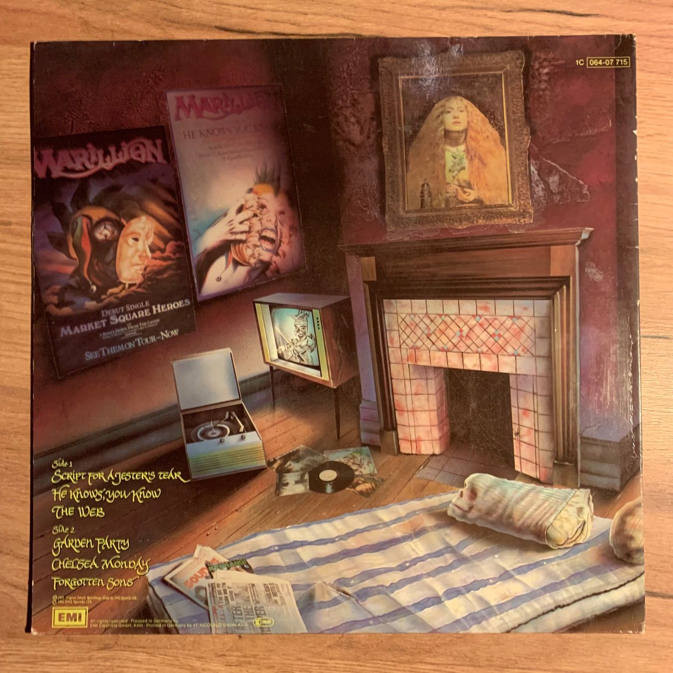 Vinyles: MARILLION - SCRIPT FOR A JESTER'S TEAR...OG EU 1983...VG/VG+ – D'occasion à Gals par Diskopatshop 1