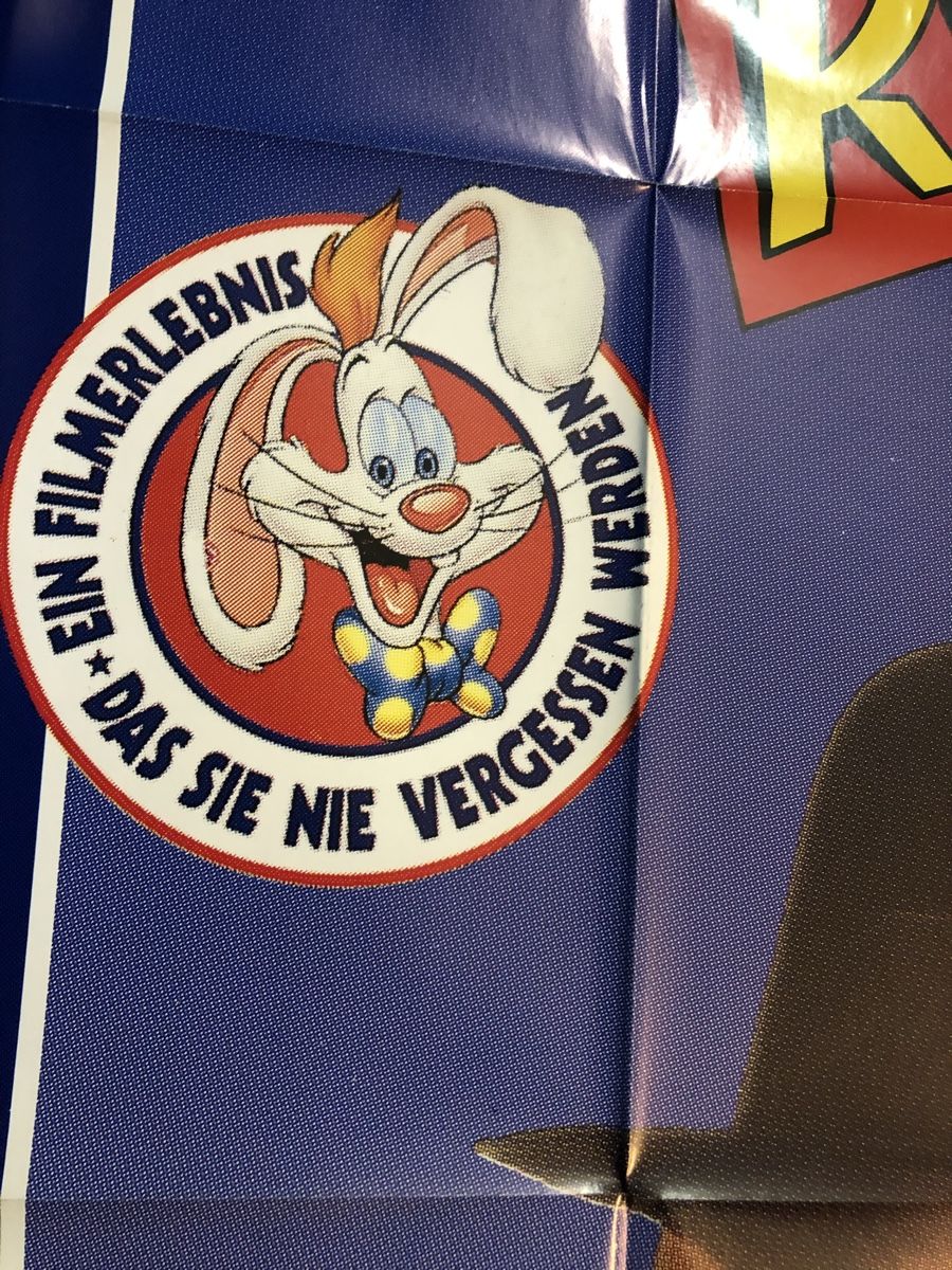 Poster & Bilder: Roger Rabbit Kinoplakat – Neu und originalverpackt aus Lausen von Indexvision 7