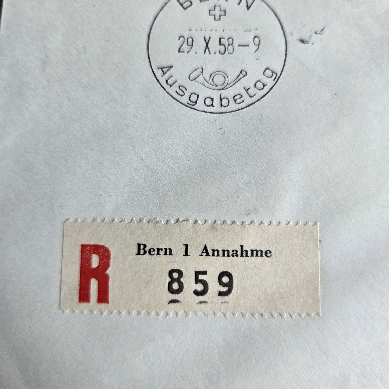 Tous les timbres: Ersttag Brief mit Top Briefmarke 1958 – D'occasion à Stans par Ducati16 6