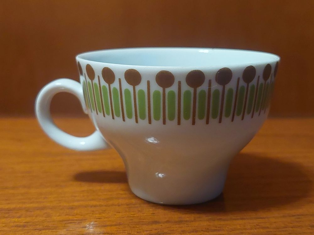 Service à thé/café vintage de couleur bleu turquoise vintage années 60 - Arts de la table