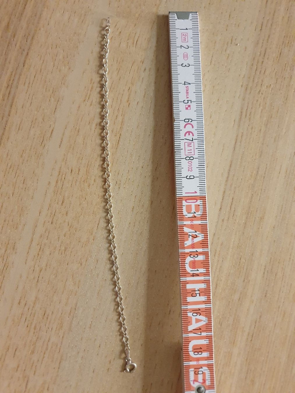 Armbänder & -reifen: Silber Armband Panzerkette 19cm Elegant Schlicht – Gebraucht aus Thun von Reb80