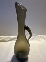 Elegante Vintage Glasvase, Rauchglas, 20cm