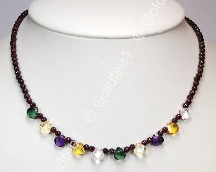 Ketten: Granat Halsband – Neu und originalverpackt aus Oberglatt ZH von Goldfee1 1