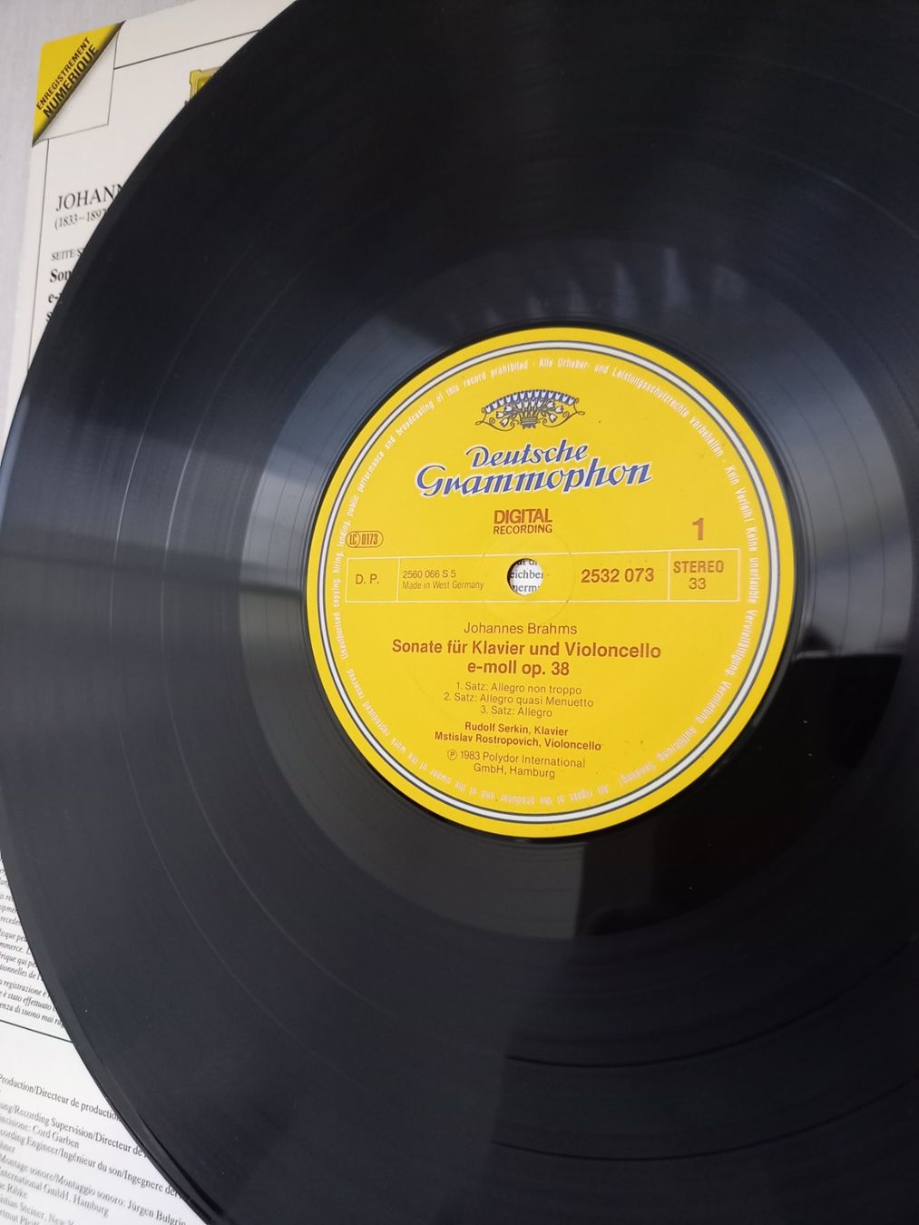 Dischi in vinile: KLASSIK-LP JOHANNES BRAHMS – Nuovo (secondo la descrizione) da Binningen venduto da mar_2jlr 7