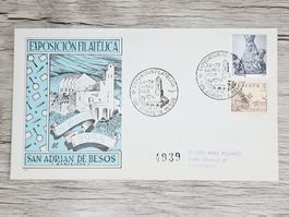 CL05 Enveloppe + Timbre Espagne 1955