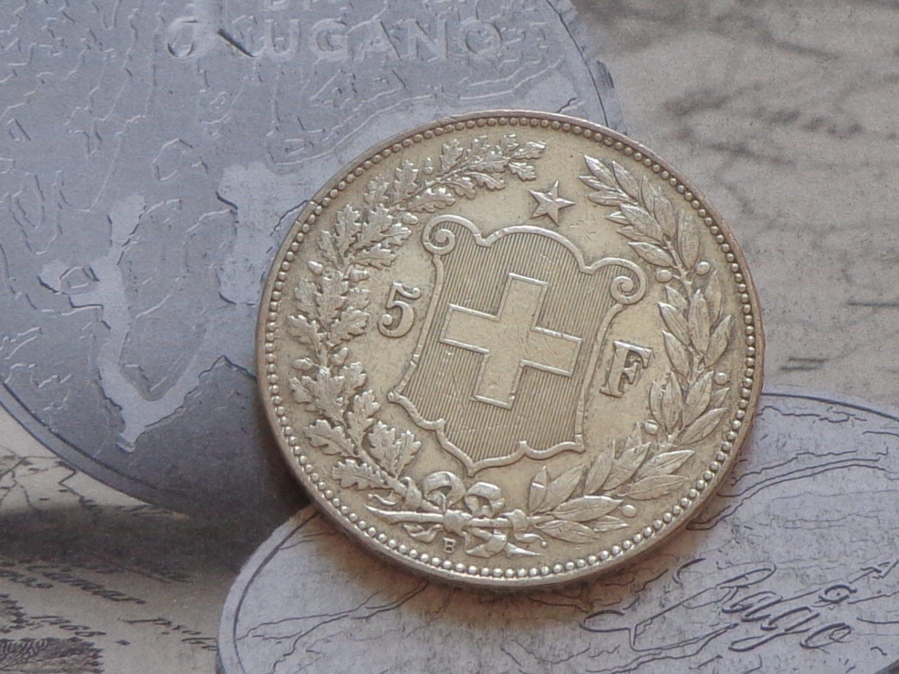 Tutti le monete: 5 Fr. 1908 B - Superbe pièce / Vorzüglich – Usato da Pully venduto da UCA01 1