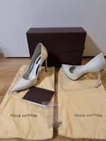 Louis Vuitton Pumps Gr. 38 Weiss Lackleder Top Zustand!