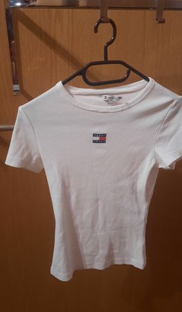 Tommy Hilfiger T-Shirt Weiss Grösse S guter Zustand