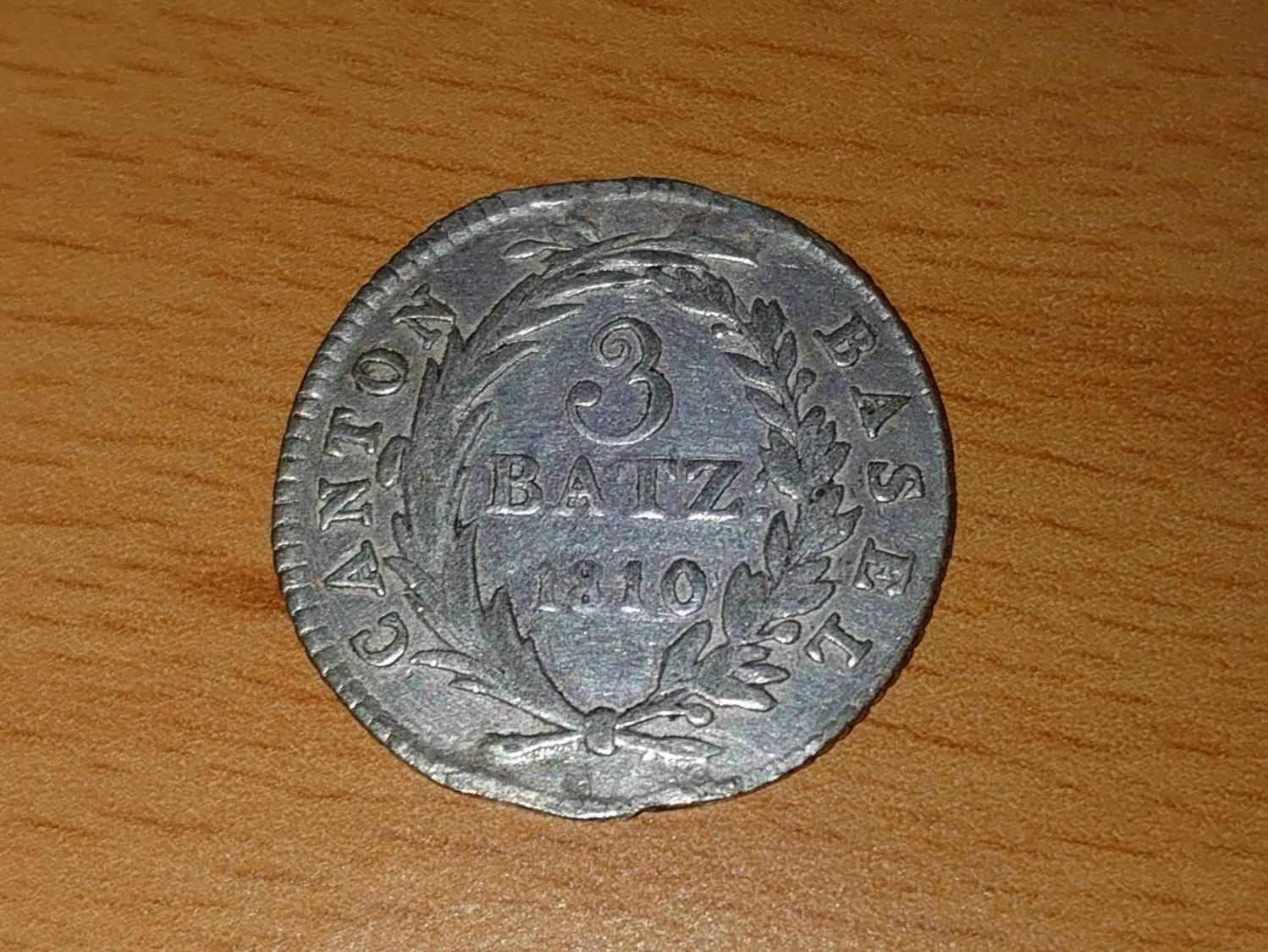 Tutti le monete: Basel: 3 Batz 1810 – Usato da Pfungen venduto da Aguti77 1