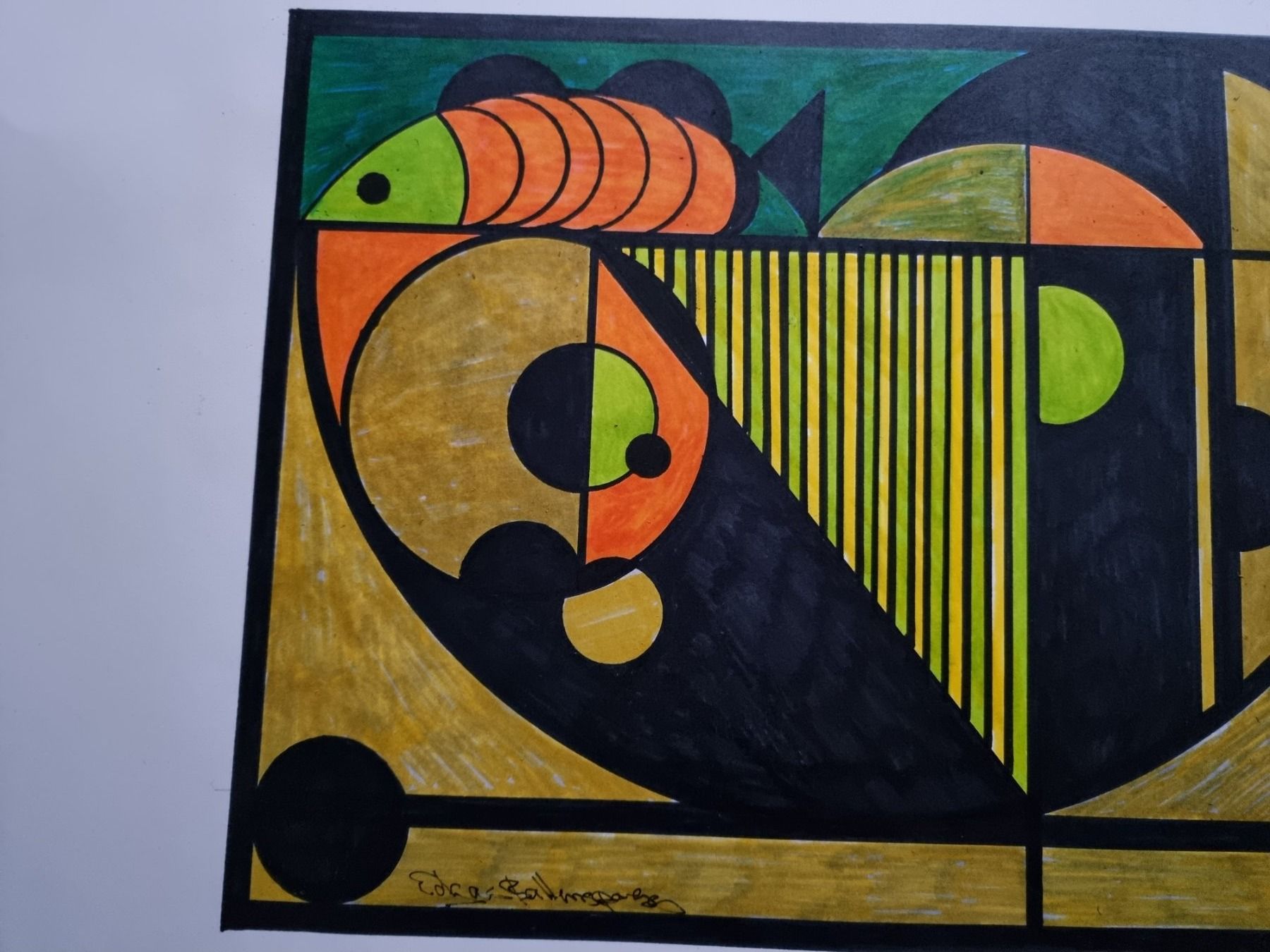 Posters & Illustrations: EDGAR BALTENSPERGER ORIGINAL MISCHTECHNIK SIGNIERT – D'occasion à Gersau par grafik-kunst 4
