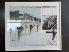 Christo The Pont Neuf Wrapped Project Paris '84 m Holzrahmen