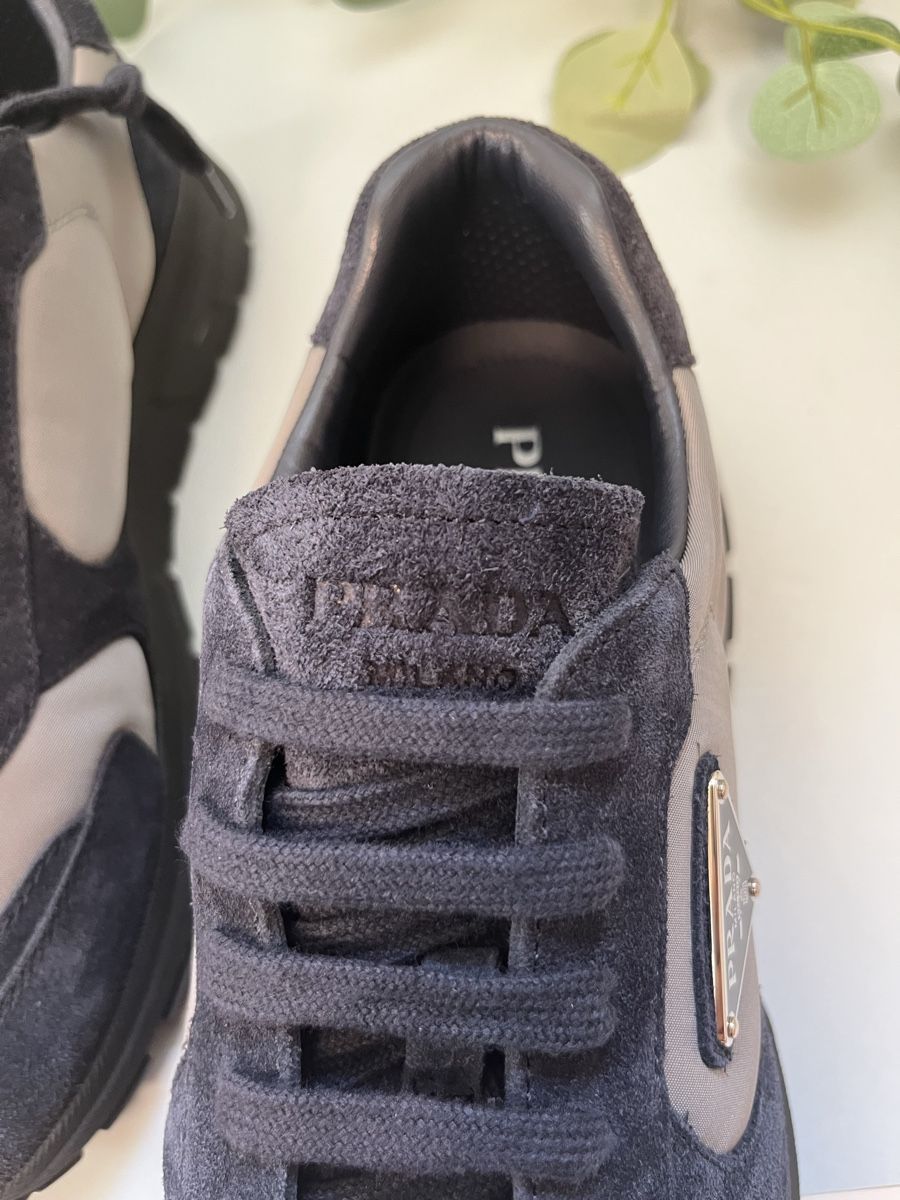 Prada Scarpe da uomo: Prada Prax Sneaker Blue/Iron Gr. 42.5 Neu mit Box – Nuovo (secondo la descrizione) da Lausanne venduto da S_luxury 4