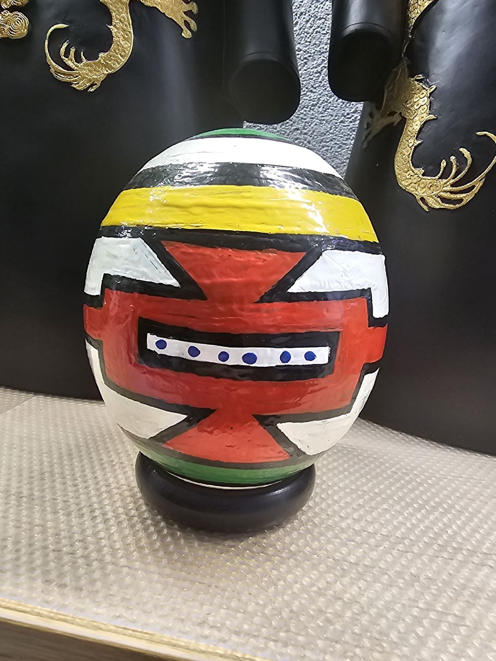 Tutte le decorazioni: Handbemaltes Straussenei, Unikate, Afrika Ndebele – Usato da Obergerlafingen venduto da Deluxepoint 2