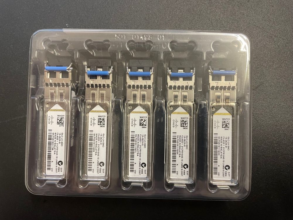 5xCisco GLC-LH-SMD SFP 10-2625-01 Transceiver-Modul (Neu (gemäss ...