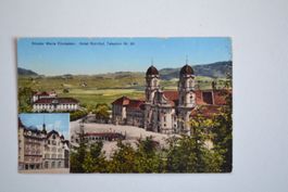 AK Einsiedeln Kloster Maria Hotel Rot-Hut SZ