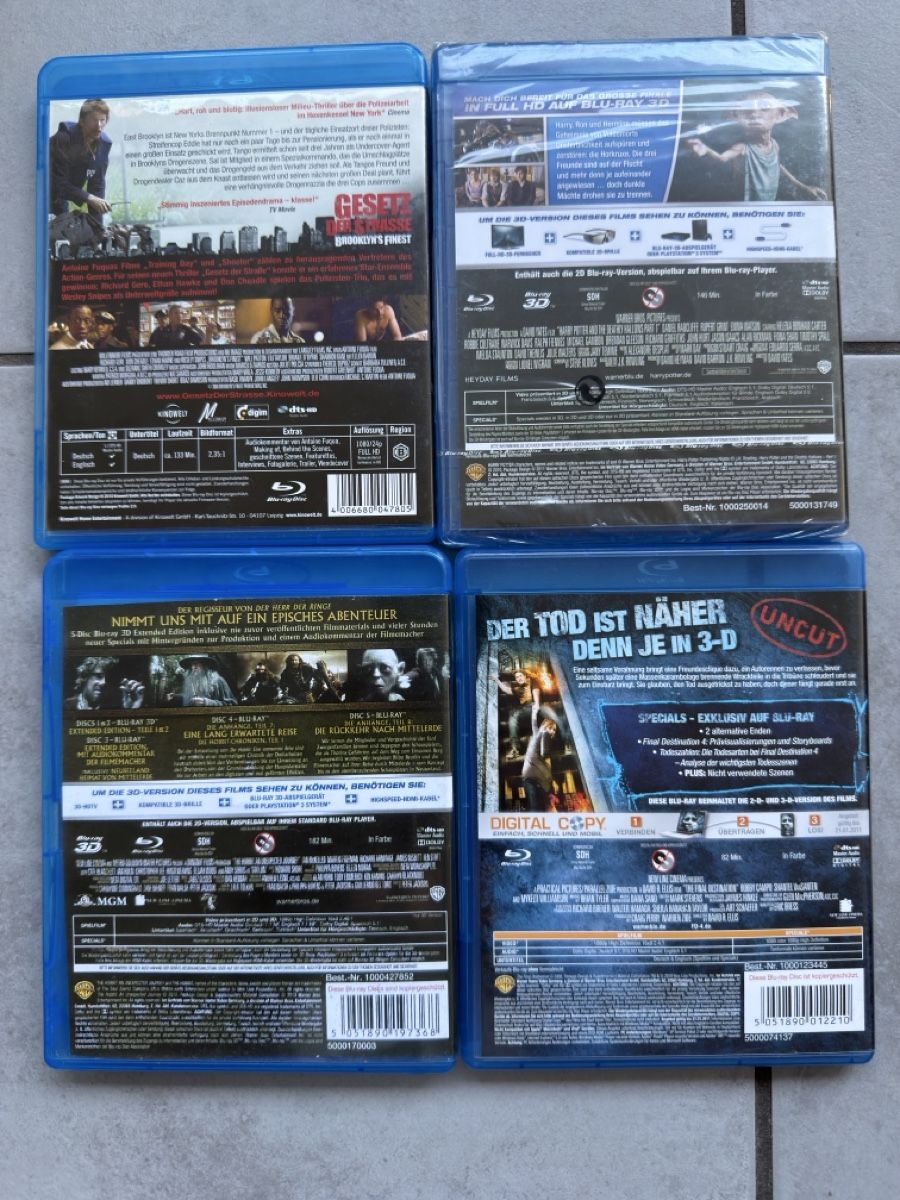Tutti i DVDs: 4 BluRay DVD 3D – Usato da Schlieren venduto da Kamacho 1