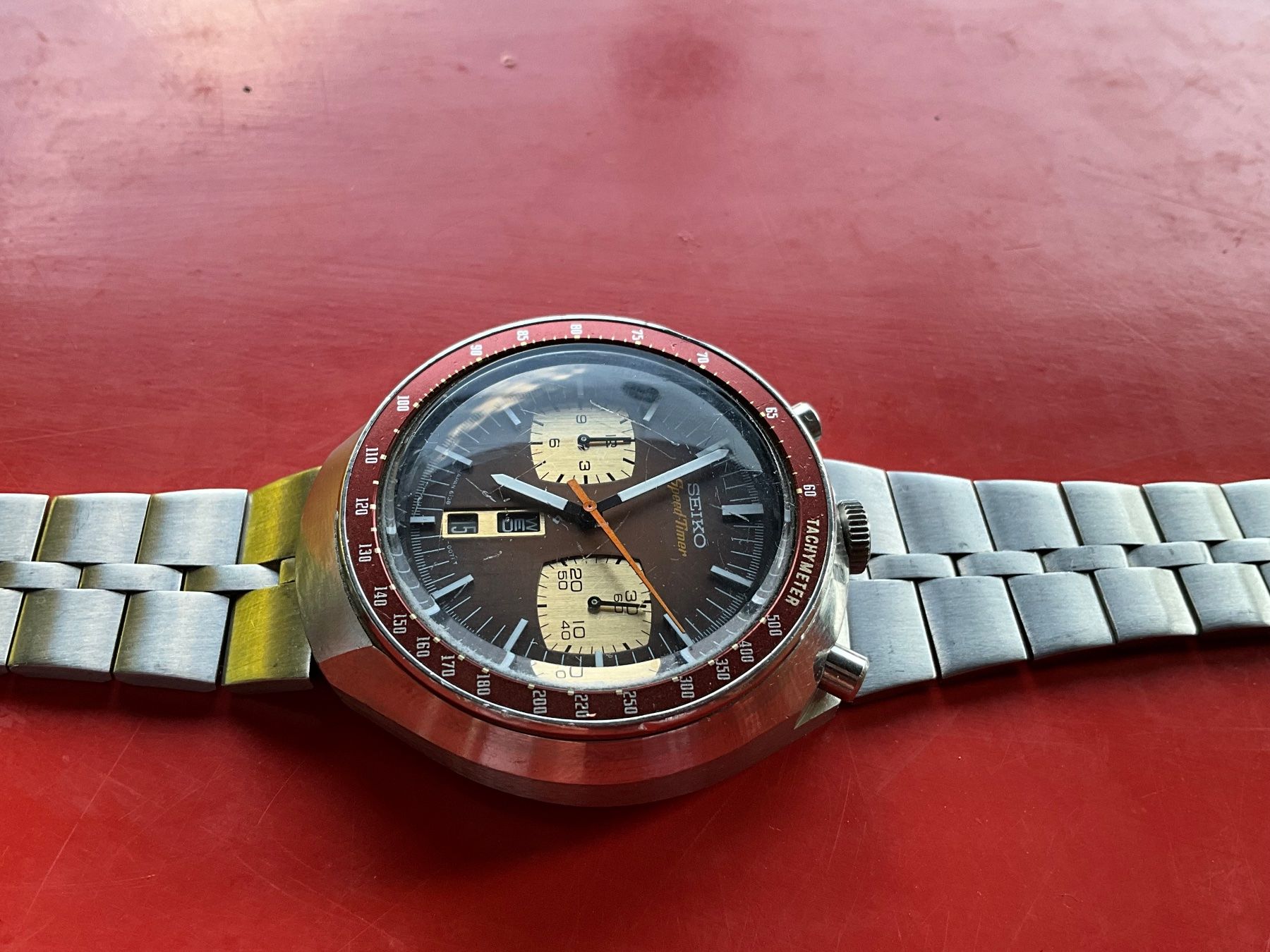 Seiko Montres: Seiko Speed-Timer Chronograph Automatic 6138-0040 "Bullhead* – D'occasion à Otelfingen par Chavez68 2